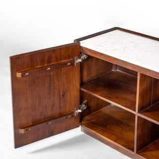 Savoy Natural Marble Top Buffet with 2 Doors & 3 Drawers