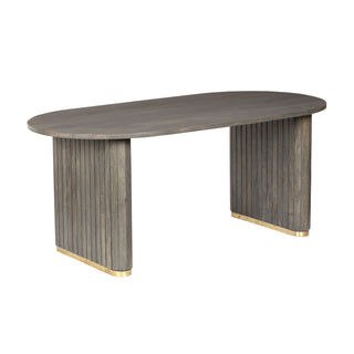 Piano Mango Wood Dining Table - Ash Grey