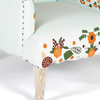 Hand Embroidered Accent Chair