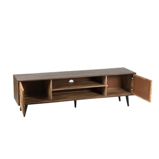 Tulip Mango Wood TV Unit With Bamboo Inlay