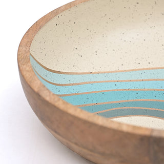 Nautical Serving Mango Wood Bowl