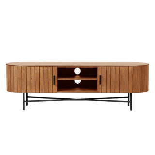 Piano Mango Wood TV Unit - Natural