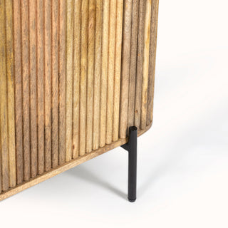 Kelby Natural Marble Top Buffet With 2 Drawers - Natural Finish