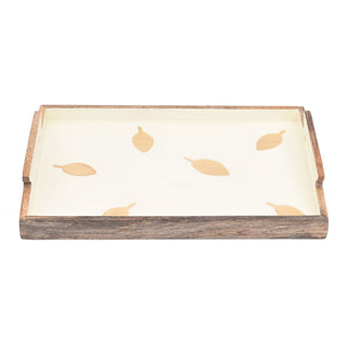 Marigold Mango Wood Serving Tray with Handle