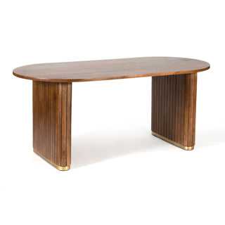 Piano Mango Wood Dining Table - Natural