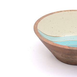 Nautical Salad & Fruit Mango Wood Bowl