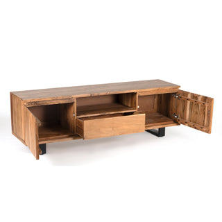 Savannah Live Edge Acacia Wood TV Unit With Drawer
