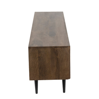 Tulip Mango Wood TV Unit With Bamboo Inlay