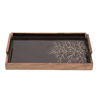 Glint Mango Wood Serving Tray with Handle