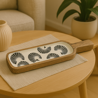 Clam Mango Wood Serving Paddle