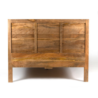 Canopy Hand-Carved Mango Wood Queen Bed