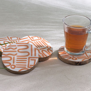 Madrid Coaster Set Of 4 - Mango Wood
