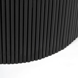 Kelby Natural Marble Coffee Table - Black