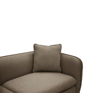 Elonga 2.5 Seater Fabric Sofa - Light Brown