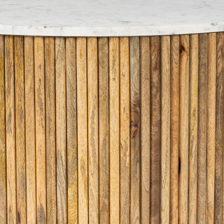 Kelby Natural Marble Coffee Table - Natural