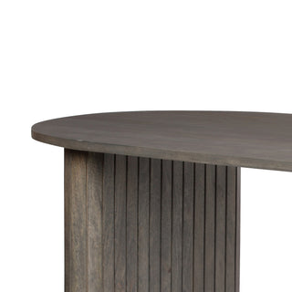 Piano Mango Wood Dining Table - Ash Grey