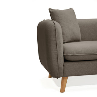 Elonga 2.5 Seater Fabric Sofa - Light Brown