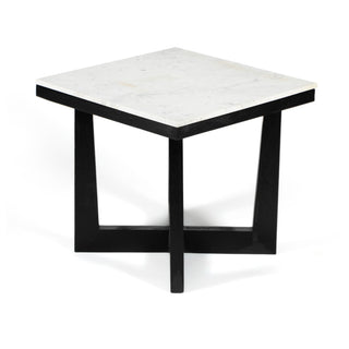 Bondi Natural Marble Square Side Table