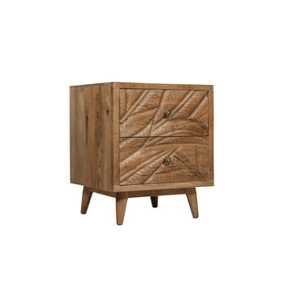 Canopy Hand-Carved Bedside Table