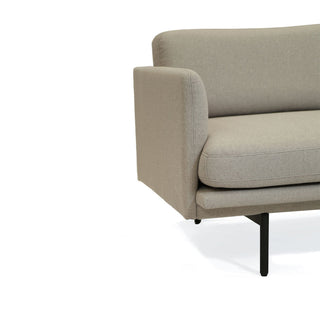 Nimbus 2 Seater Fabric Sofa - Light Grey