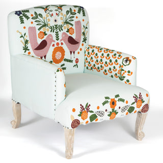 Hand Embroidered Accent Chair