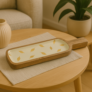 Marigold Mango Wood Serving Paddle