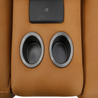 Bronte Genuine Leather lounge with Electric Recliners, Electric Headrests & Console