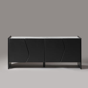 Ares Black Marble Top Sideboard 180cm