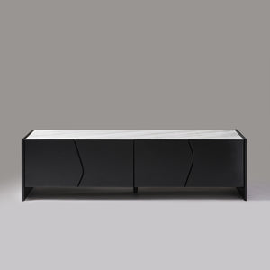 Ares Black Marble Top TV Unit 200cm