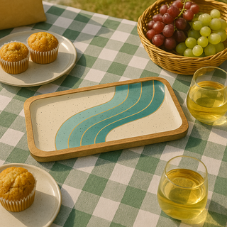 Nautical Platter Set of 2 - Mango Wood