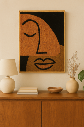 Dreamalike - Cotton and Wool Hand Embroidered Mango Wood Frame