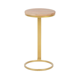 Eva Acacia Wood Sofa Table - Gold