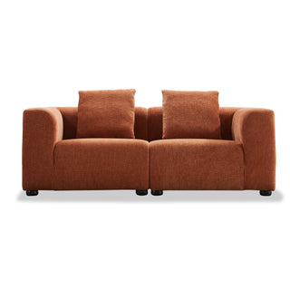 Jason 2.5 Seater Fabric Sofa - Rust