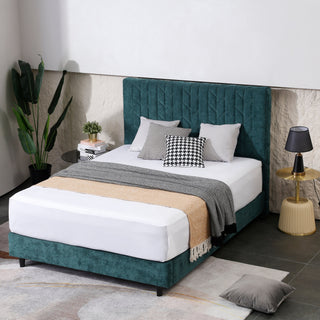 Nelson Queen Bed - Green