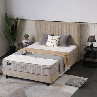 Nelson Queen Bed - Sand