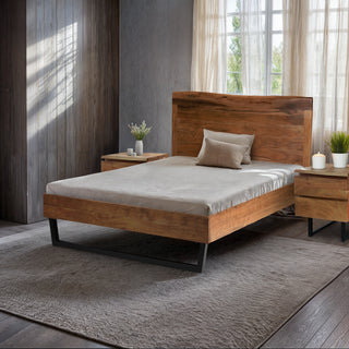 Savannah Live Edge Acacia Wood Queen Bed
