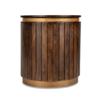 Piano Bedside Table – Mango Wood, Walnut