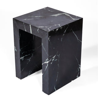 Arachne Spider Black Marble Side Table