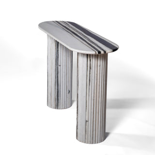 Linea Panda White Marble 125CM Console Table