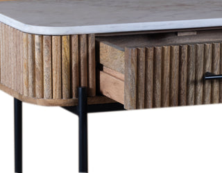 Kelby Natural - Marble Console Table