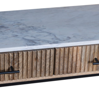 Kelby Natural - Marble Console Table