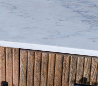 Kelby Natural - Marble Console Table