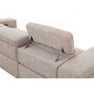 Aspen 2 Seat Fabric Electric Recliner with Electric Headrest