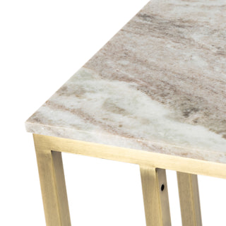 Olive Marble Sofa Table