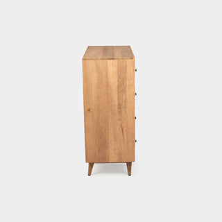 Canopy Hand-Carved Tallboy With 4 Drawers