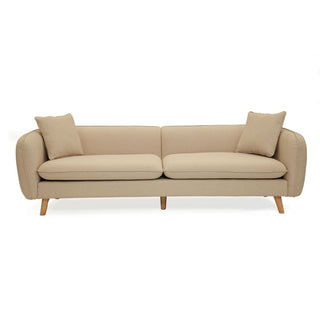 Elonga 3.5 Seater Fabric Sofa - Beige