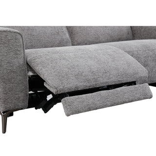 Tivoli 3 Seater Dual Electric Recliner with Electric Telescopic Headrests -Charcoal