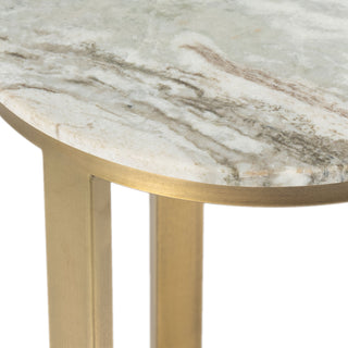 Olive Marble Side Table