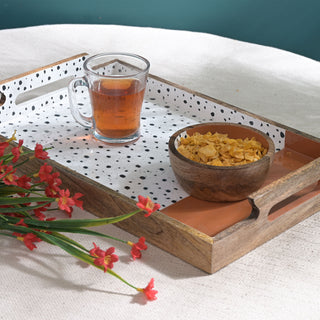 Polka Serving Tray with Handle