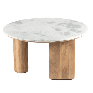 Logan White Marble Coffee Table